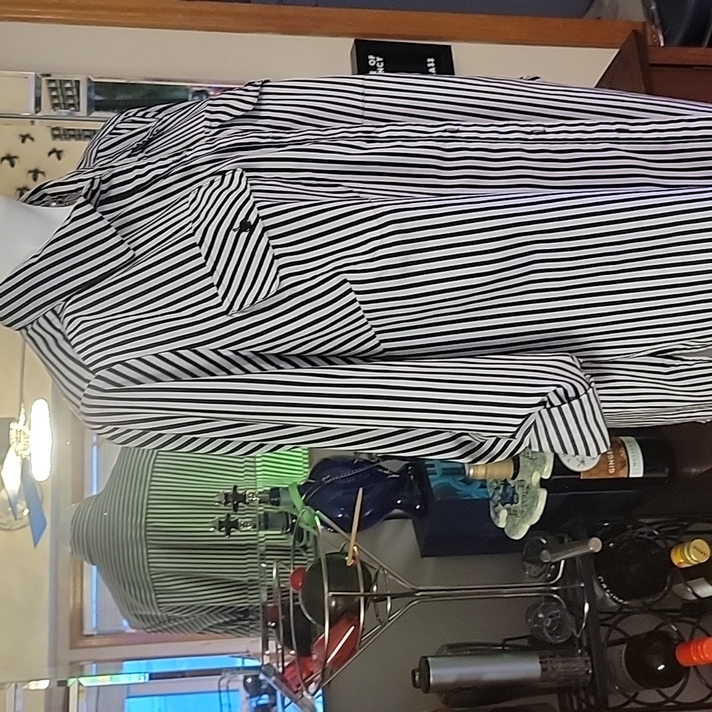 NOTION. striped.button down. Conv. Sleeve. 2x